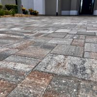 Pressure Washing and sealing on paver driveway by Stellar Clean and Seal in Brevard County